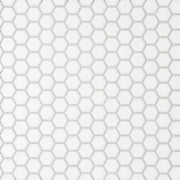 Bedrosians Le Cafe 1" x 1" Hexagon Mosaic 10.25" x 11.75" Matte White