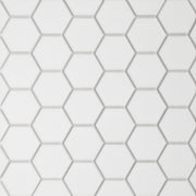 Bedrosians Le Cafe 2" x 2" Hexagon Mosaic 11" x 12.75" Matte White