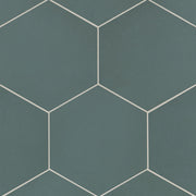 Bedrosians Makoto 10" x 11.5" Hexagon Matte Arashi Blue