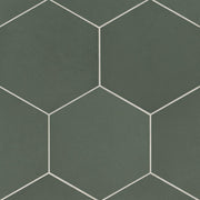 Bedrosians Makoto 10" x 11.5" Hexagon Matte Midori Green