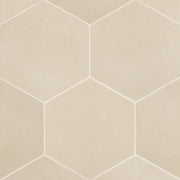 Bedrosians Makoto 10" x 11.5" Hexagon Matte Tatami Beige