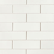 Bedrosians Zenia 2" x 6" Mosaic 11.5" x 11.25" Glossy Milky Way