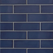 Bedrosians Zenia 2" x 6" Mosaic 11.5" x 11.25" Glossy Tide