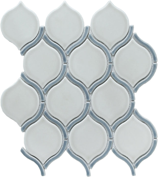 Emser Diva 10" x 12" Arbasque Mosaic 3" x 3" Polished Athena