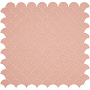 Daltile Revalia Remix 3" Fan Mosaic 14" x 14" Charming Peach