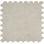 Daltile Revalia Remix 3" Fan Mosaic 14" x 14" Graceful Greige