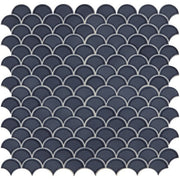 Daltile Revalia Remix 3" Fan Mosaic 14" x 14" Radiant Blue