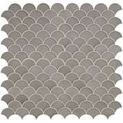 Daltile Revalia Remix 3" Fan Mosaic 14" x 14" Sublime Gray