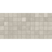 Daltile Slate Attache 2" x 2" Straight Joint Mosaic 12" x 24" Meta Light Gray