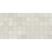 Daltile Slate Attache 2" x 2" Straight Joint Mosaic 12" x 24" Meta White