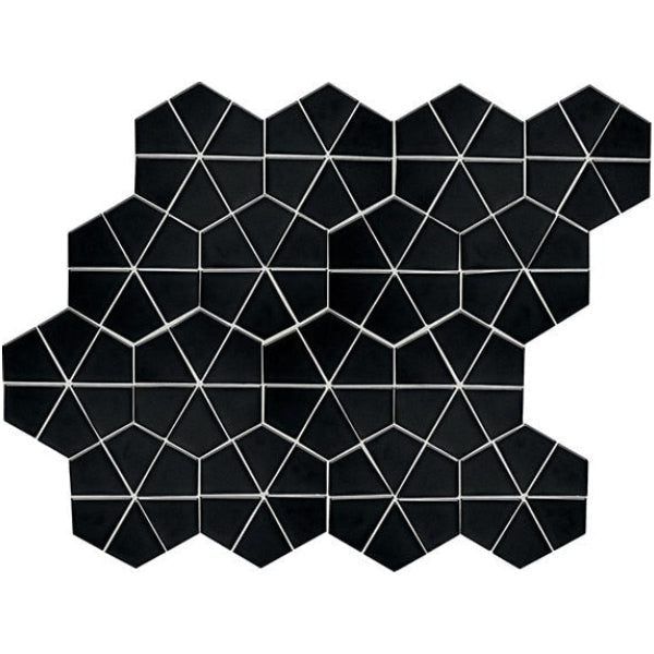 Daltile Stage Craft 6" x 6" Mosaic 12" x 15" Matte Matte Black