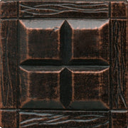 Daltile Anthology Armor 2" x 2" Deco Four Square Oil Rub Bronze