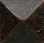Daltile Anthology Armor 2" x 2" Deco Pyramid Oil Rub Bronze