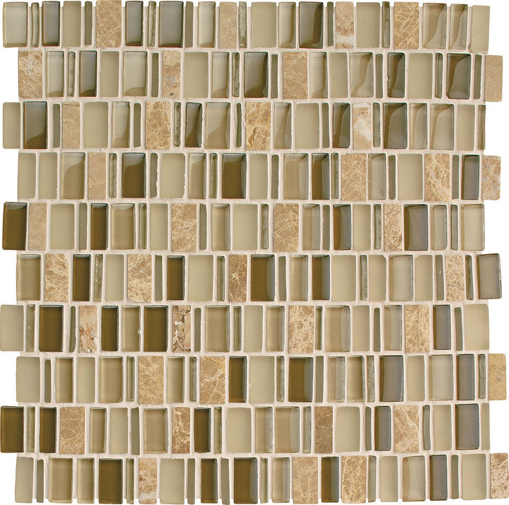 Daltile Clio 1" Random Mosaic 12" x 12" Selene