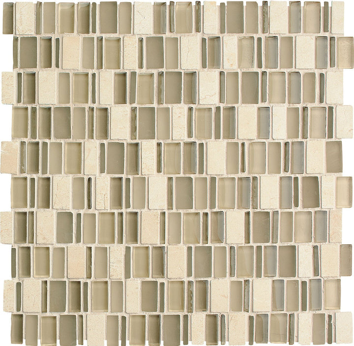 Daltile Clio 1" Random Mosaic 12" x 12" Nox