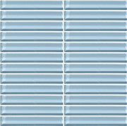 Daltile Color Wave 1" x 6" Mosaic 12" x 12" Blue Lagoon