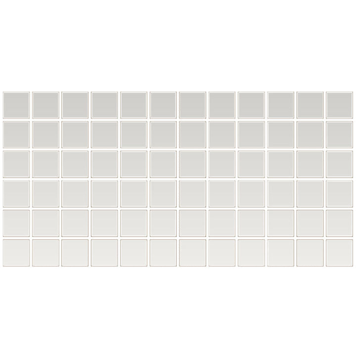 Daltile Color Wheel Mosaic 2" x 2" Straight Joint Mosaic 12" x 24" Glossy Arctic White