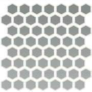 Daltile Color Wheel Mosaic 1.5" Hexagon Glossy Desert Gray
