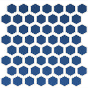 Daltile Color Wheel Mosaic 1.5" Hexagon Glossy Sea Breeze