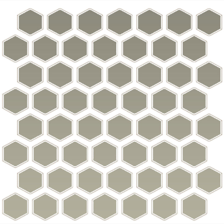 Daltile Color Wheel Mosaic 12" x 11" Hexagon 1.5 Matte Matte Architectural Gray