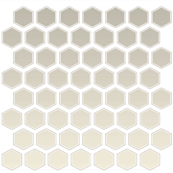 Daltile Color Wheel Mosaic 1.5" Hexagon Glossy Biscuit