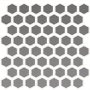 Daltile Color Wheel Mosaic 1.5" Hexagon Glossy Suede Gray