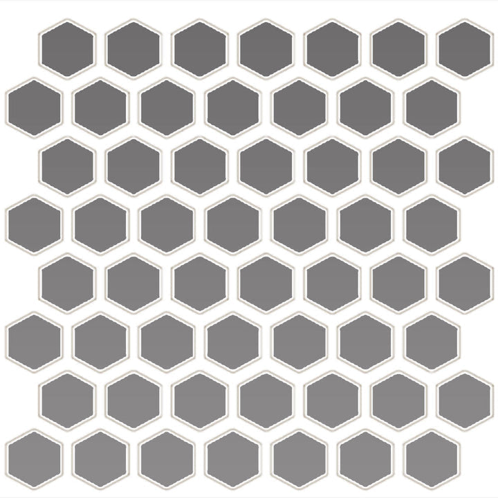 Daltile Color Wheel Mosaic 12" x 11" Hexagon 1.5 Matte Matte Suede Gray