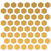 Daltile Color Wheel Mosaic 1.5" Hexagon Glossy Mustard