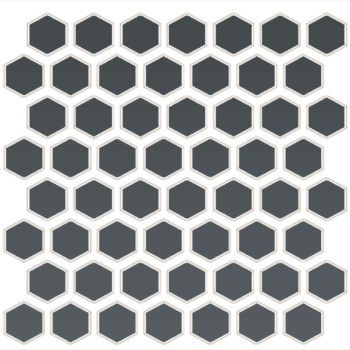 Daltile Color Wheel Mosaic 12" x 11" Hexagon 1.5 Matte Matte Chalkboard