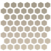 Daltile Color Wheel Mosaic 1.5" Hexagon Glossy Urban Putty