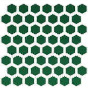 Daltile Color Wheel Mosaic 1.5" Hexagon Glossy Emerald