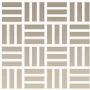 Daltile Color Wheel Mosaic 1" x 3" Lattice Weave Mosaic 12" x 12" Glossy Urban Putty