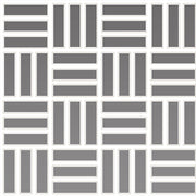 Daltile Color Wheel Mosaic 1" x 3" Lattice Weave Mosaic 12" x 12" Glossy Suede Gray