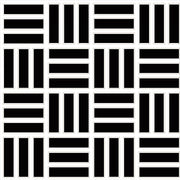 Daltile Color Wheel Mosaic 1" x 3" Lattice Weave Mosaic 12" x 12" Glossy Black