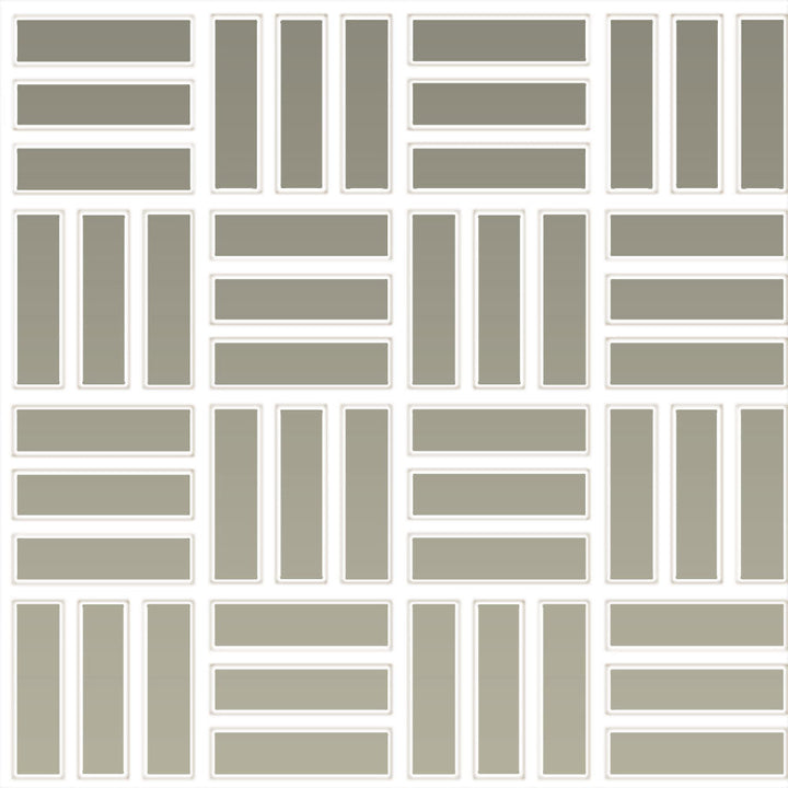 Daltile Color Wheel Mosaic 1" x 3" Lattice Weave Mosaic 12" x 12" Matte Matte Architectural Gray