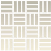 Daltile Color Wheel Mosaic 1" x 3" Lattice Weave Mosaic 12" x 12" Matte Matte Biscuit