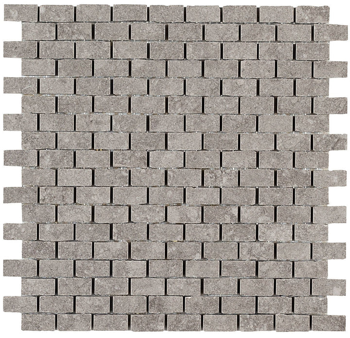 Daltile Diplomacy 0.62" x 1" Brick Joint Mosaic 12" x 12" Light Grey