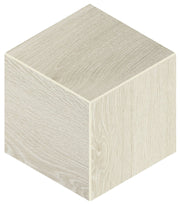 Daltile Emerson Wood 12" x 12" 3D Cube Mosaic 12" x 12" Ash White
