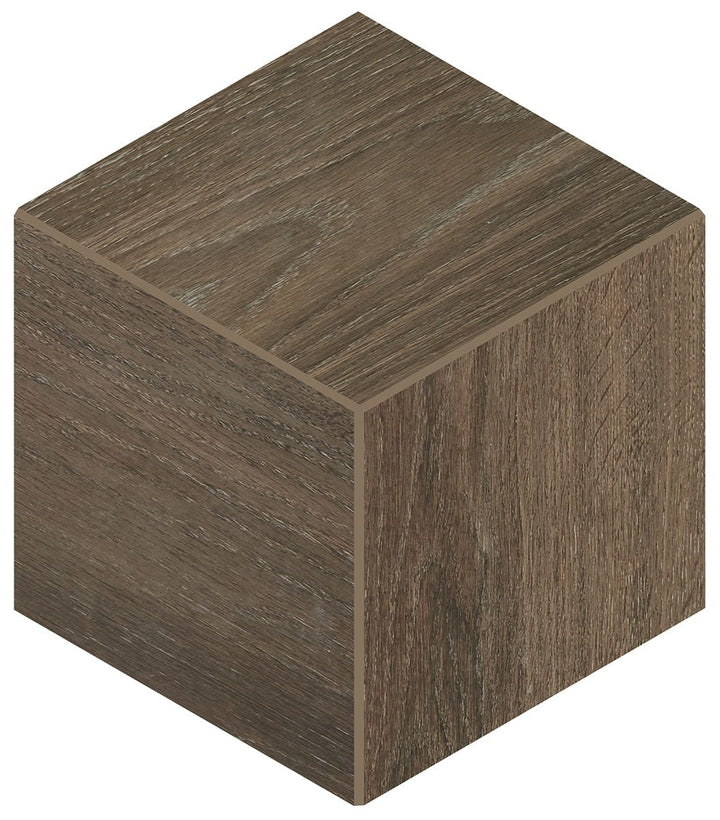 Daltile Emerson Wood 12" x 12" 3D Cube Mosaic 12" x 12" Hickory Pecan