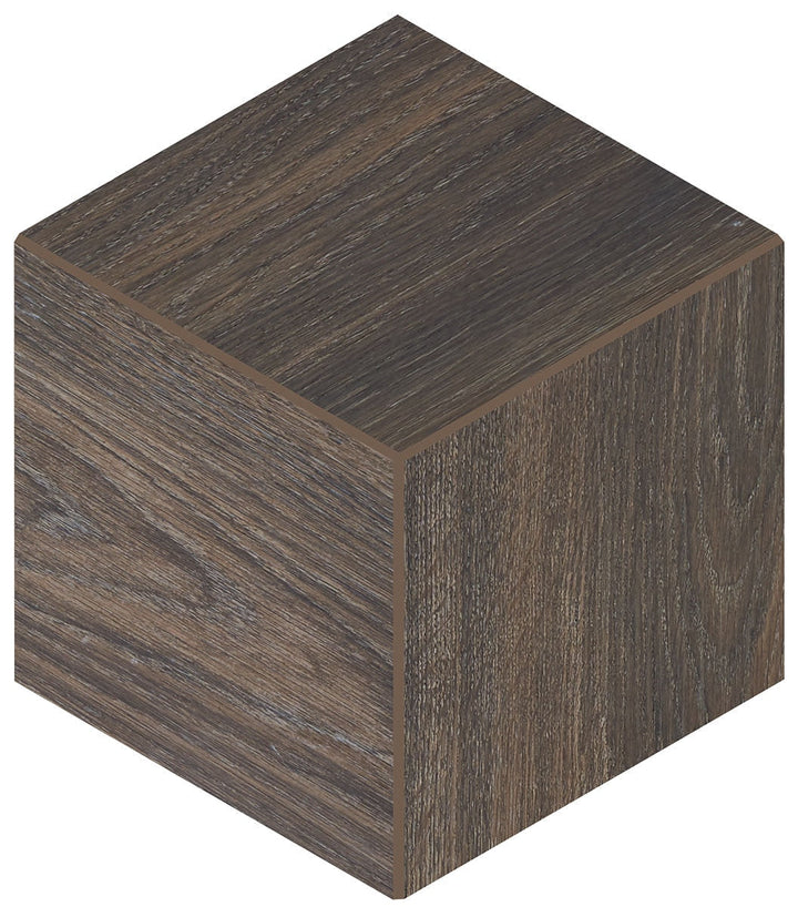 Daltile Emerson Wood 12" x 12" 3D Cube Mosaic 12" x 12" Brazilian Walnut