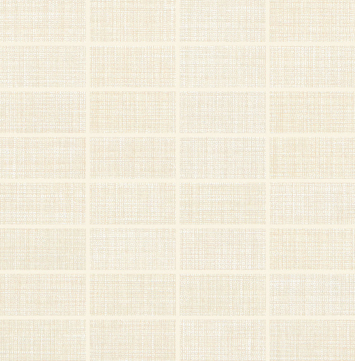 Daltile Fabric Art 1" x 3" Straight Joint Mosaic 12" x 12" Modern Textile Beige