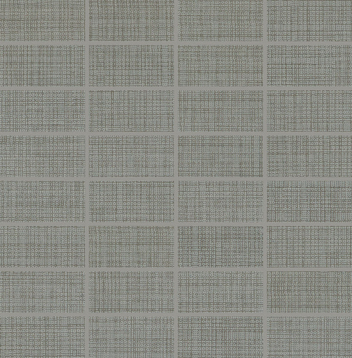 Daltile Fabric Art 1" x 3" Straight Joint Mosaic 12" x 12" Modern Textile Medium Gray