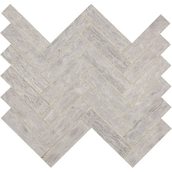 Daltile Fonte 1" x 4" Herringbone Mosaic 11" x 7" Heather Harbor