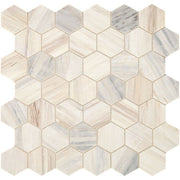 Daltile Fonte 2" Hexagon Mosaic 13" x 13" Pier White