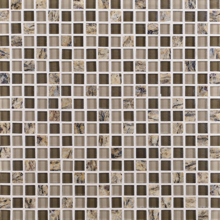 Daltile Granite Radiance 0.62" x 0.62" Straight Joint Mosaic 12" x 12" Santa Cecil Bld