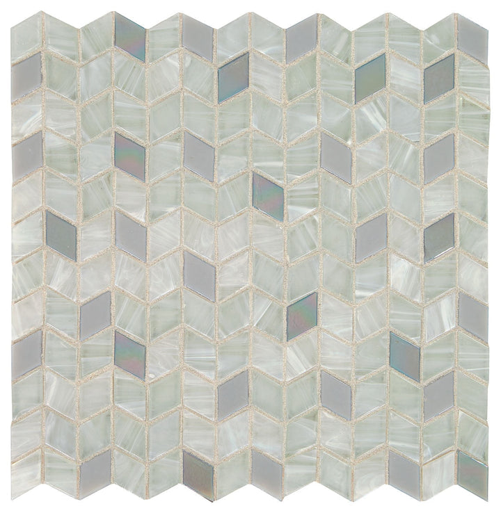Daltile Fanfare Interstellar 1" x 1" Diamond Mosaic 13" x 12" Mother Of Pearl