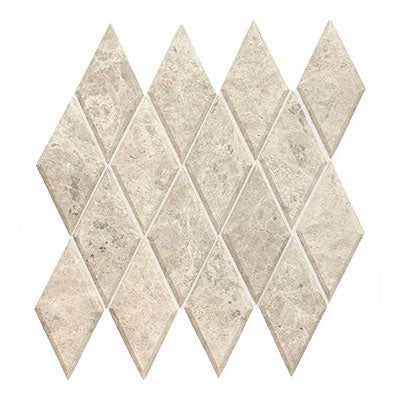 Daltile Limestone 3" x 6" Harlequin Mosaic 12" x 14" Arctic Gray