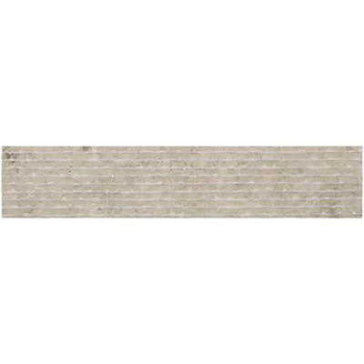 Daltile Limestone 4" x 20" Scraped Volcanic Gray