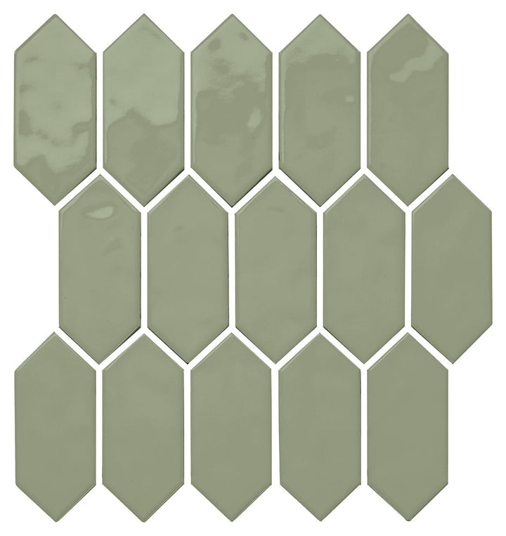 Daltile Mythology 2" x 5" Picket Mosaic 11" x 12" Chronos
