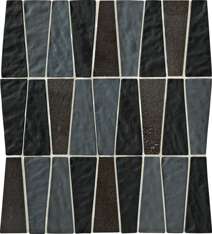 Daltile Fanfare Regal Pendant 1.5" x 4" Trapezoid Mosaic 11" x 12" Baroness Bijou